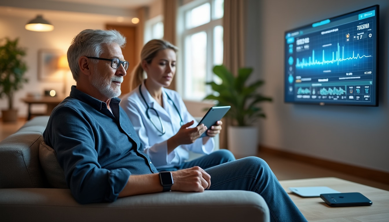 la télésurveillance médicale permet de détecter précocement les signes de détérioration de la santé, réduisant ainsi les risques d'hospitalisation et améliorant le suivi des patients à distance.