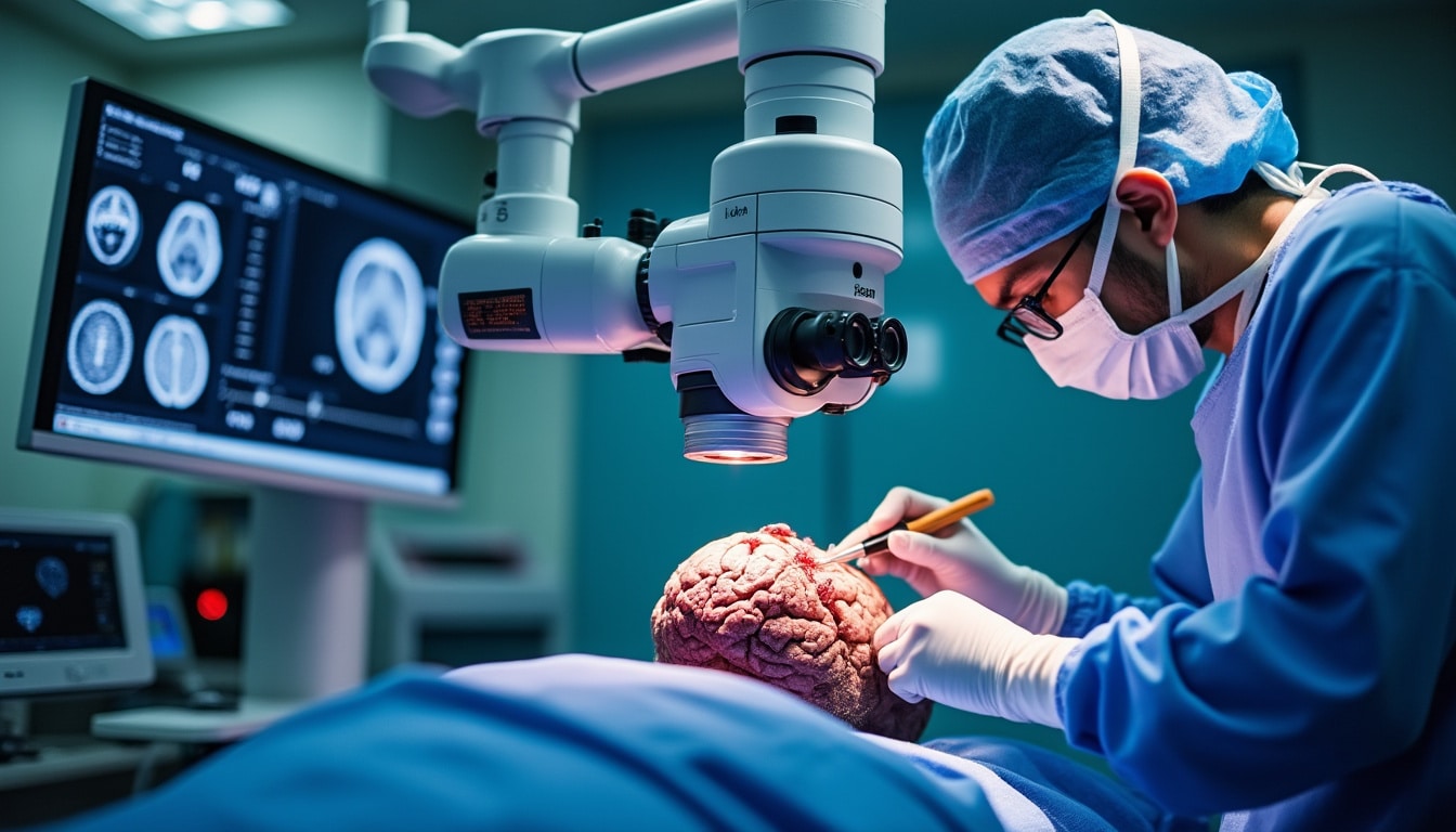 découvrez comment le microscope opératoire révolutionne la neurochirurgie fine en offrant une précision et une visibilité accrues pour des interventions délicates et réussies.