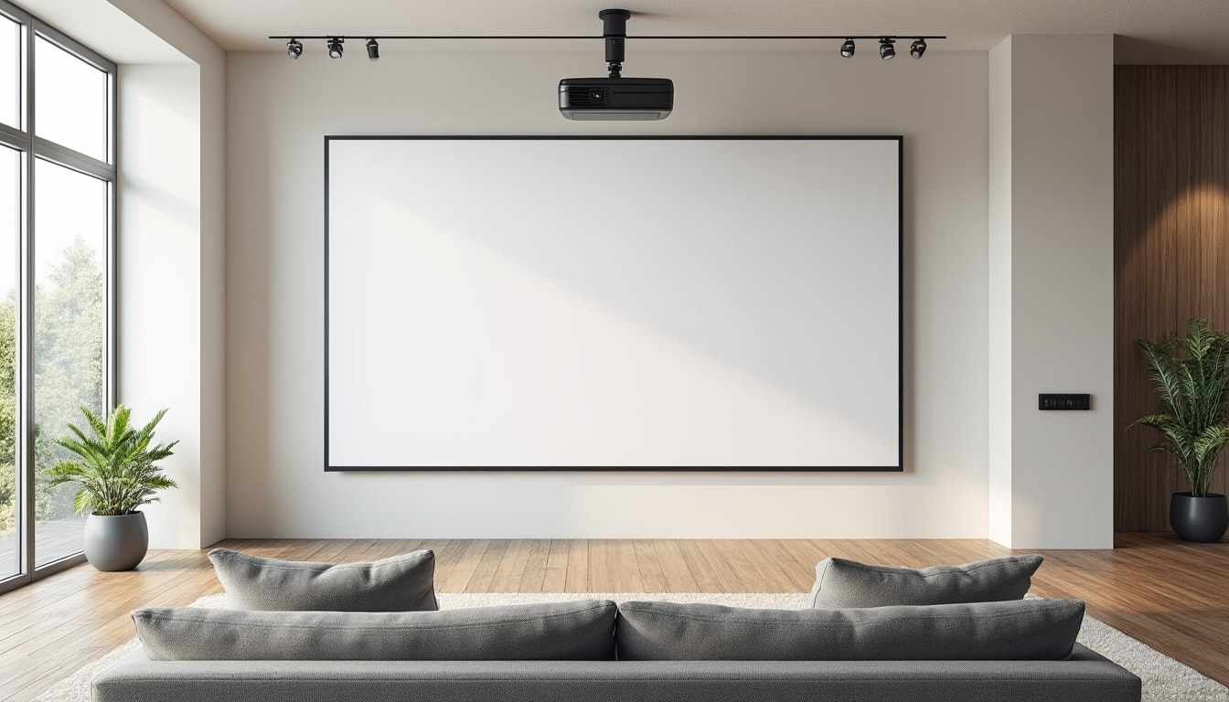 découvrez comment choisir la distance idéale entre l'écran du vidéoprojecteur et le canapé pour une expérience de visionnage optimale, avec des critères essentiels et des repères pratiques.