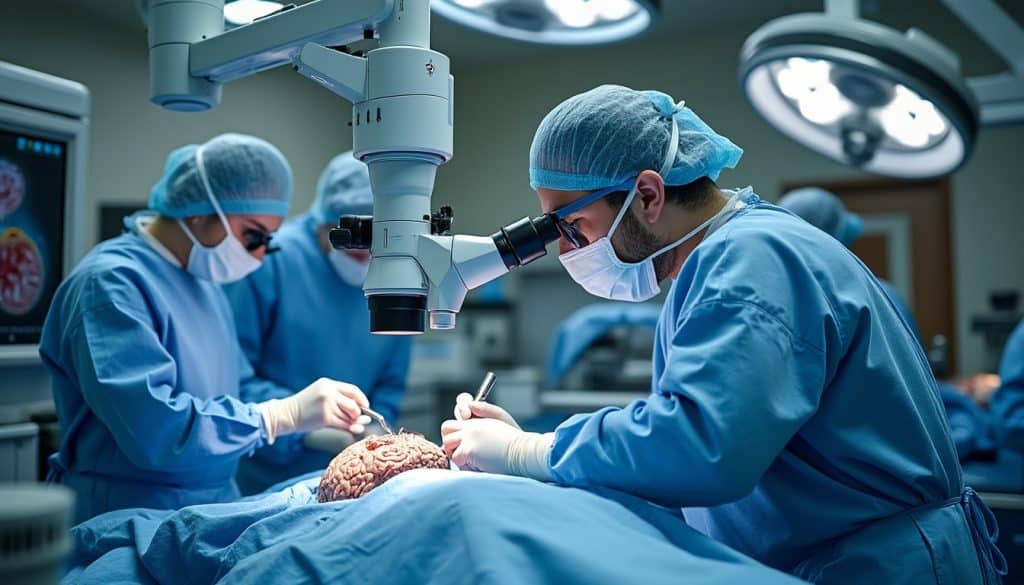 découvrez le rôle du microscope opératoire en neurochirurgie, ses usages au bloc et la manière dont il facilite les interventions de précision.